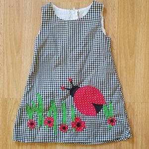 Ladybug checkered casual dress